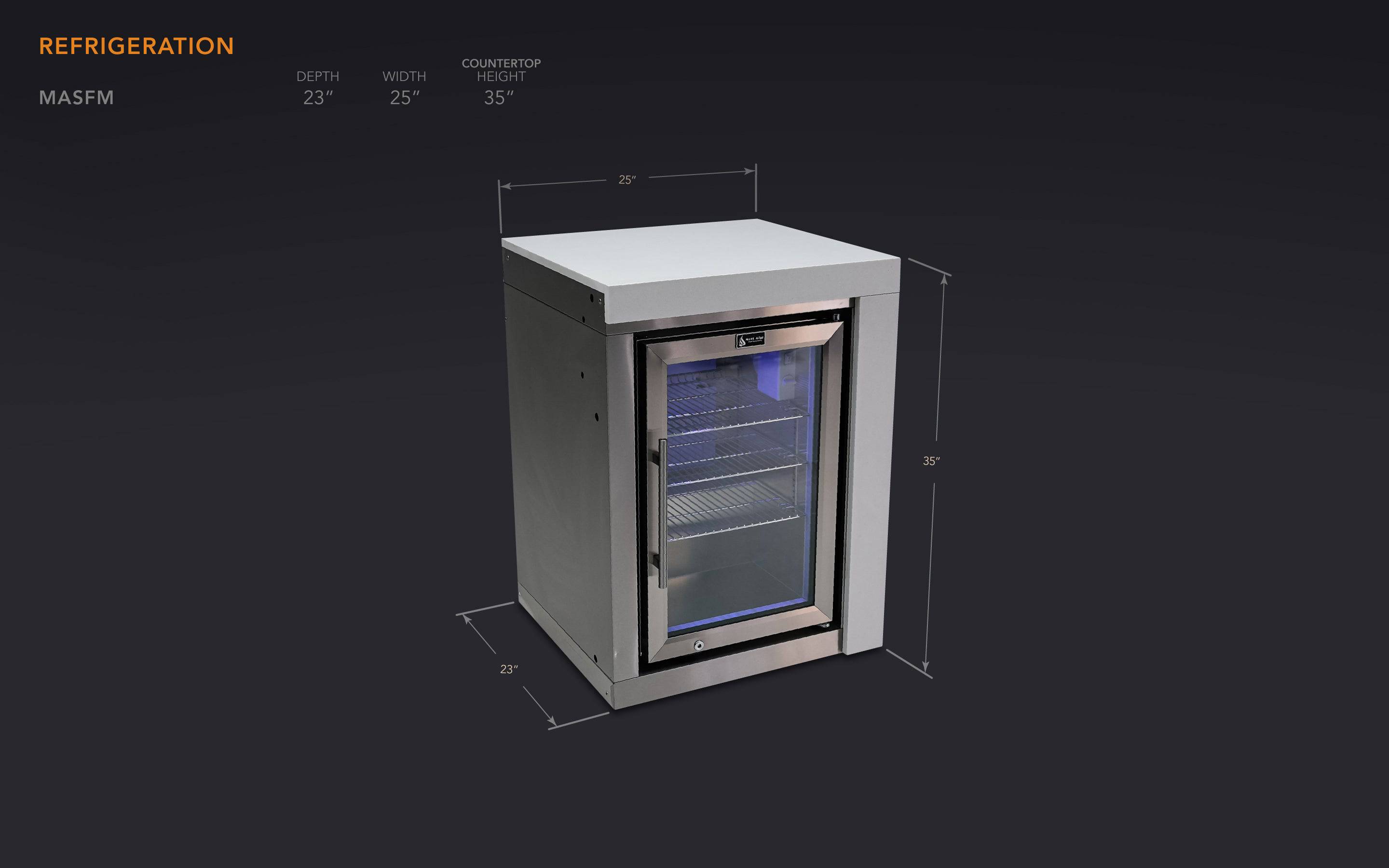 Mont Alpi Deluxe Fridge Cabinet Module - Wheatland Fireplace