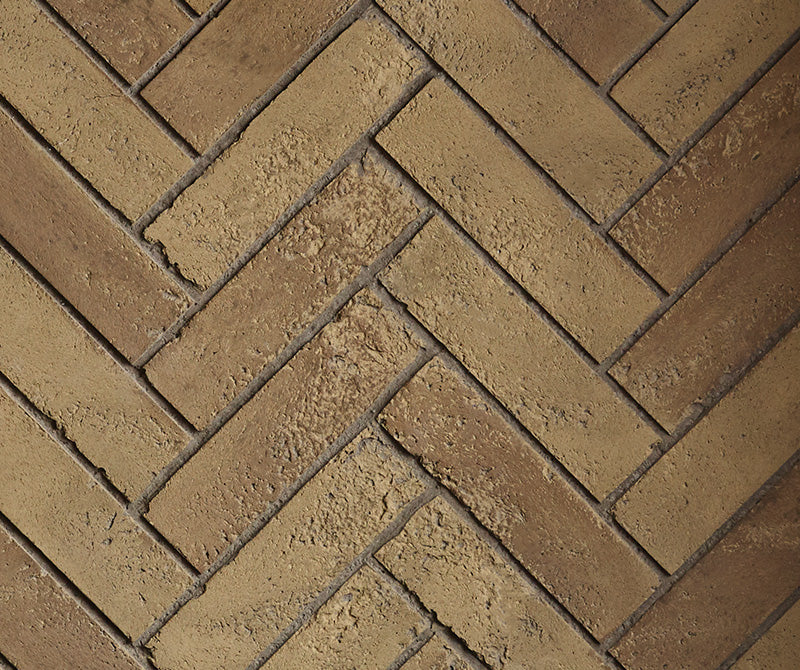 Brick Panel Herringbone Brown G800 - Wheatland Fireplace
