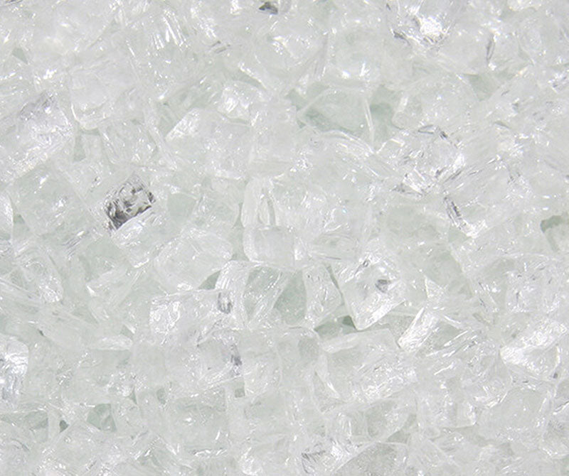 Crushed Glass Iceberg Chips - Wheatland Fireplace