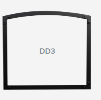 Designer Door ZCV42 - Series 3 - Black c/w Safety Screen - Wheatland Fireplace