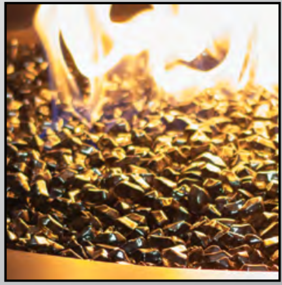 Black Crushed Glass Media (65 lbs) - Wheatland Fireplace