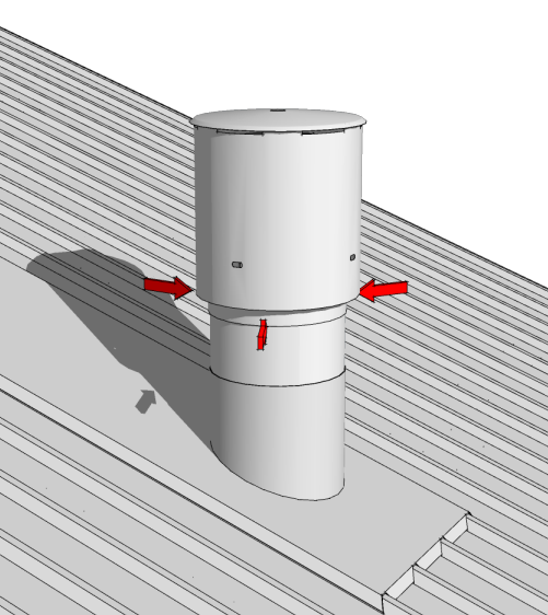 Escea Vertical Power Direct Vent - Wheatland Fireplace