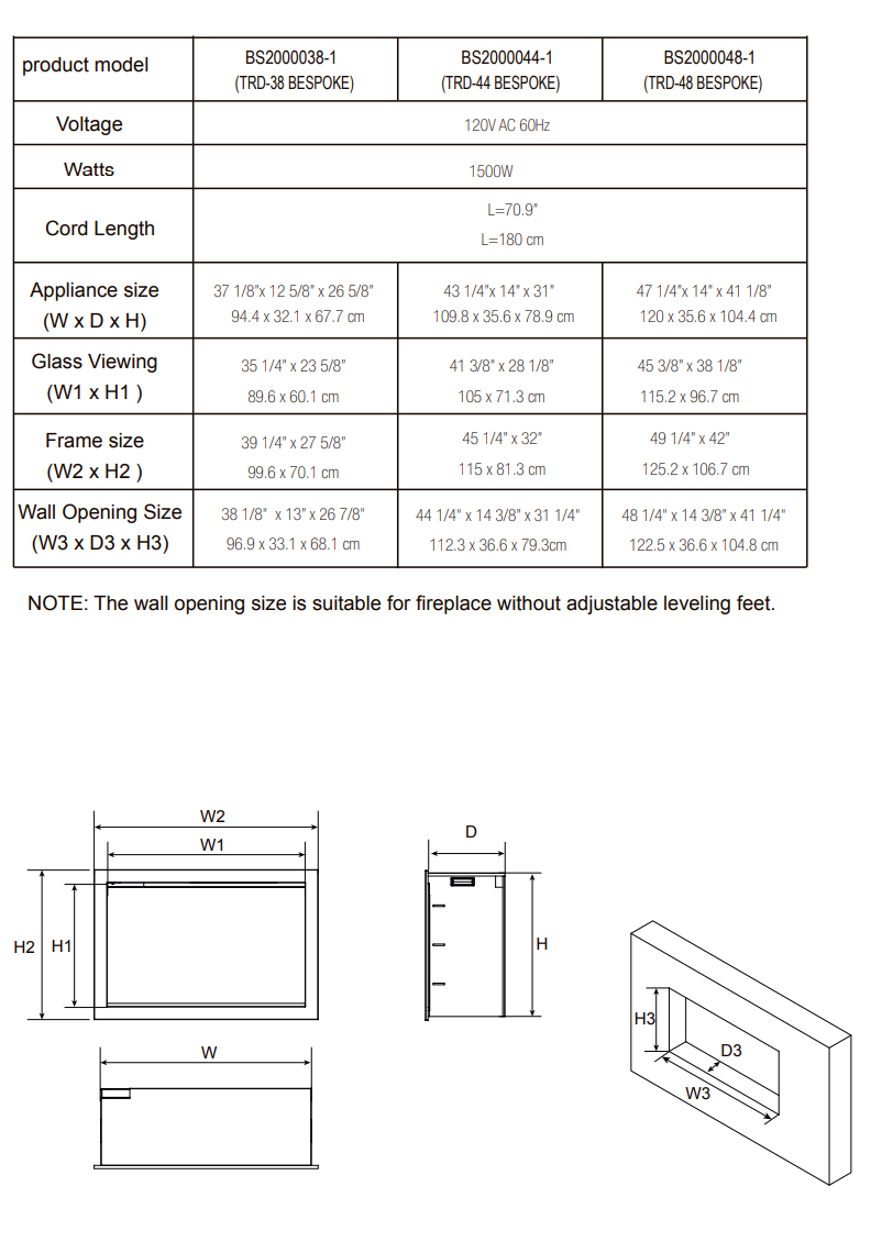 Amantii TRD Bespoke Electric Fireplace - Wheatland Fireplace