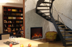 Traditional Lumina 48-Inch Built-In Indoor/Outdoor Smart Electric Firebox Insert - Wheatland Fireplace