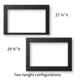 UE35 Regular Surround Panel (4 sided) 41 3/4"w x 27 1/4 "h or 29 3/4"h - Wheatland Fireplace
