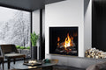 U44 Gas Fireplace IPI w/ Glass Burner, Black Enameled Liner & Remote - Wheatland Fireplace