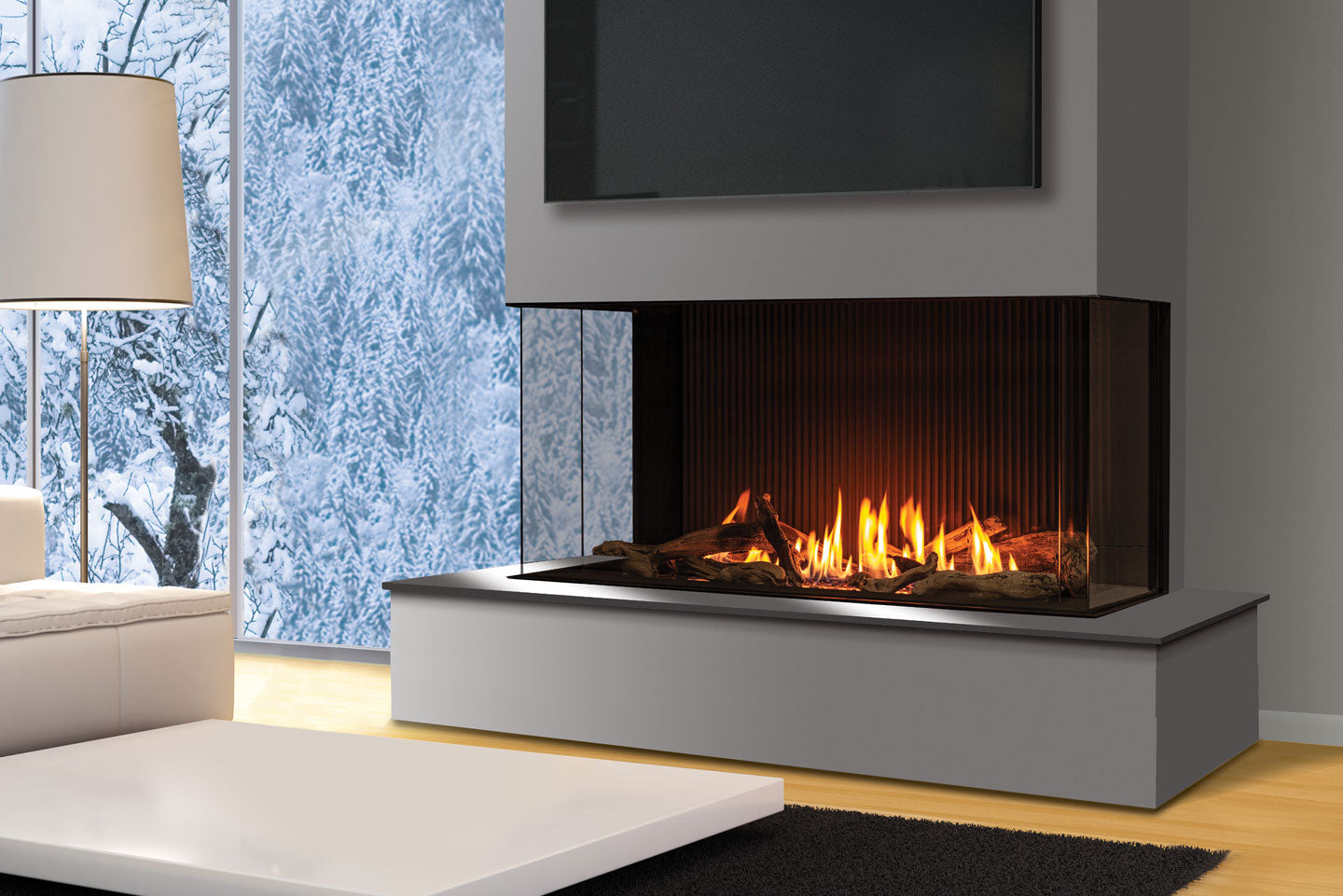 U50 Tall Gas Fireplace - Wheatland Fireplace