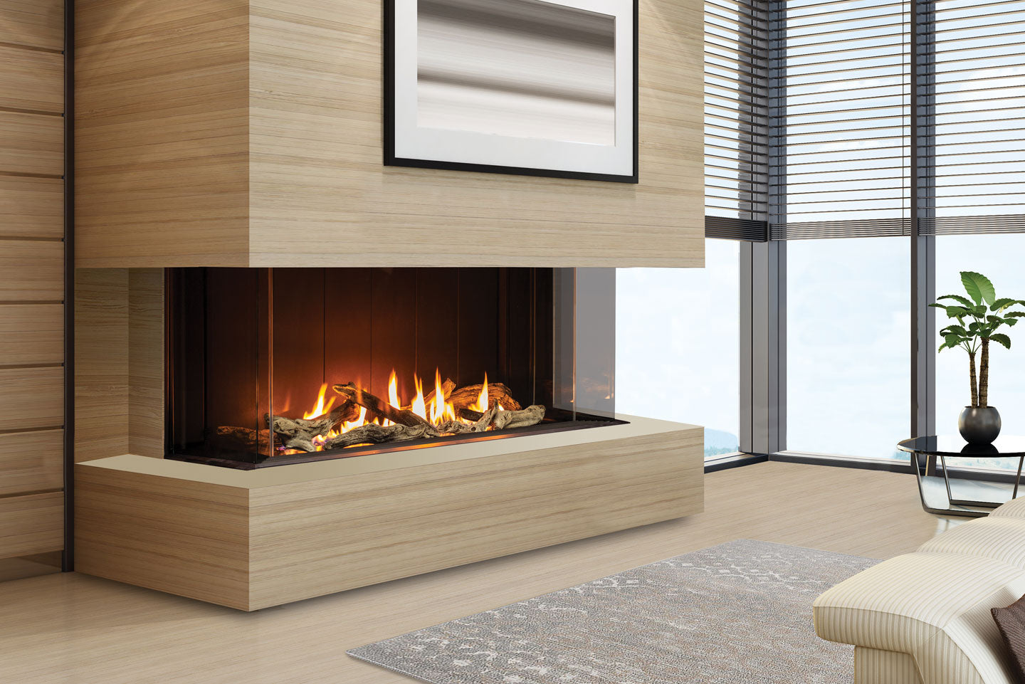 U50 Tall Gas Fireplace - Wheatland Fireplace
