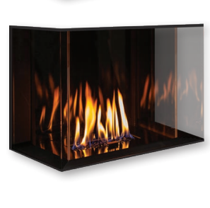 U50 Infinity Glass Liner - Black - Wheatland Fireplace