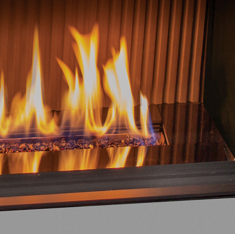 U50 Infinity Glass Bezel - Black - Wheatland Fireplace