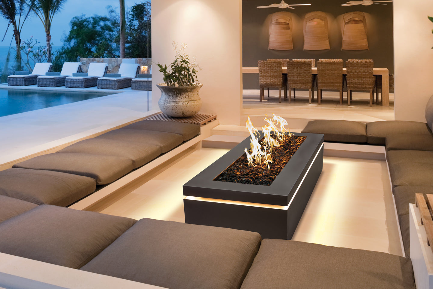 Urbana Halo 60 Gas Fire Pit - Wheatland Fireplace