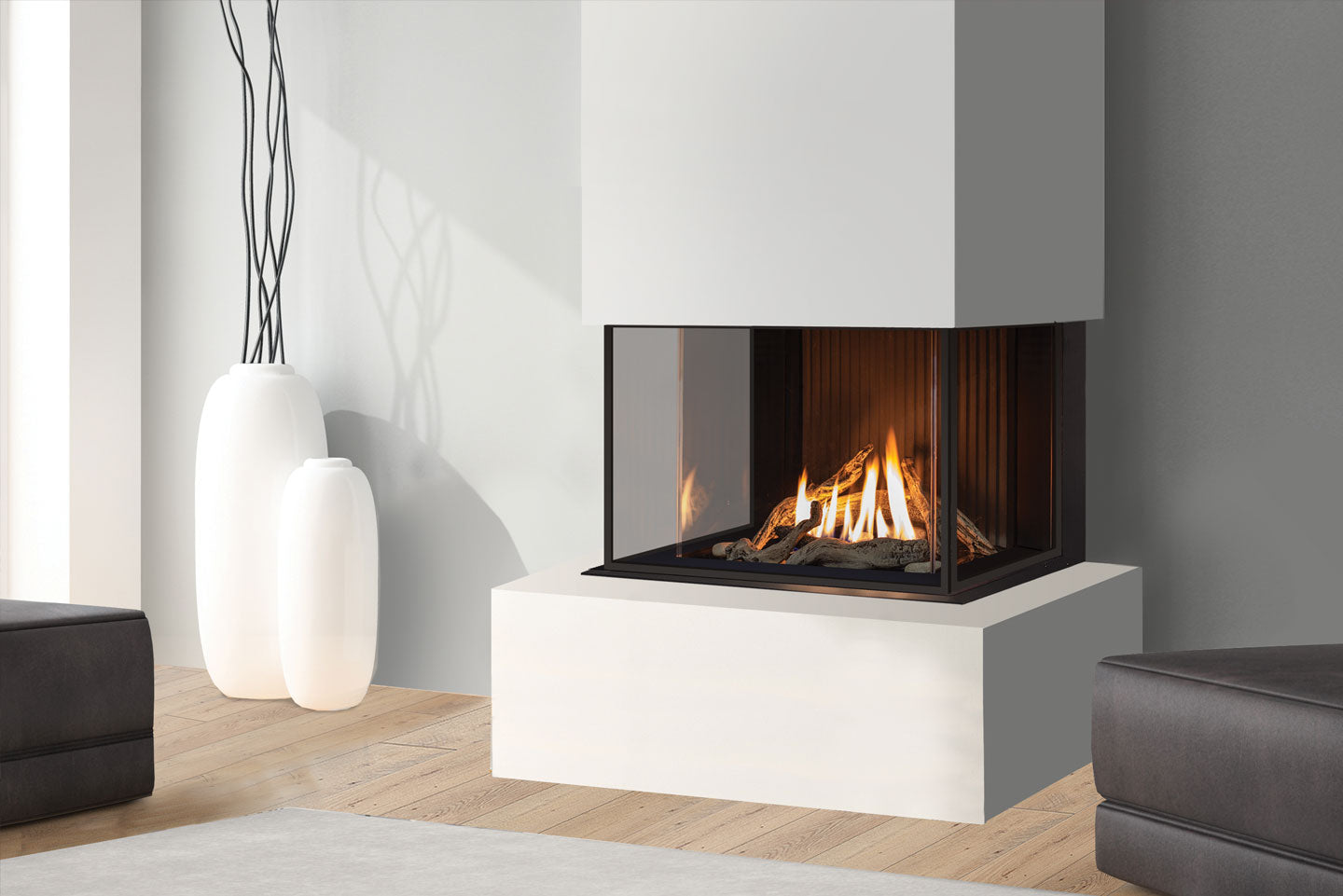 Urbana U30 Screened Gas Fireplace - Wheatland Fireplace
