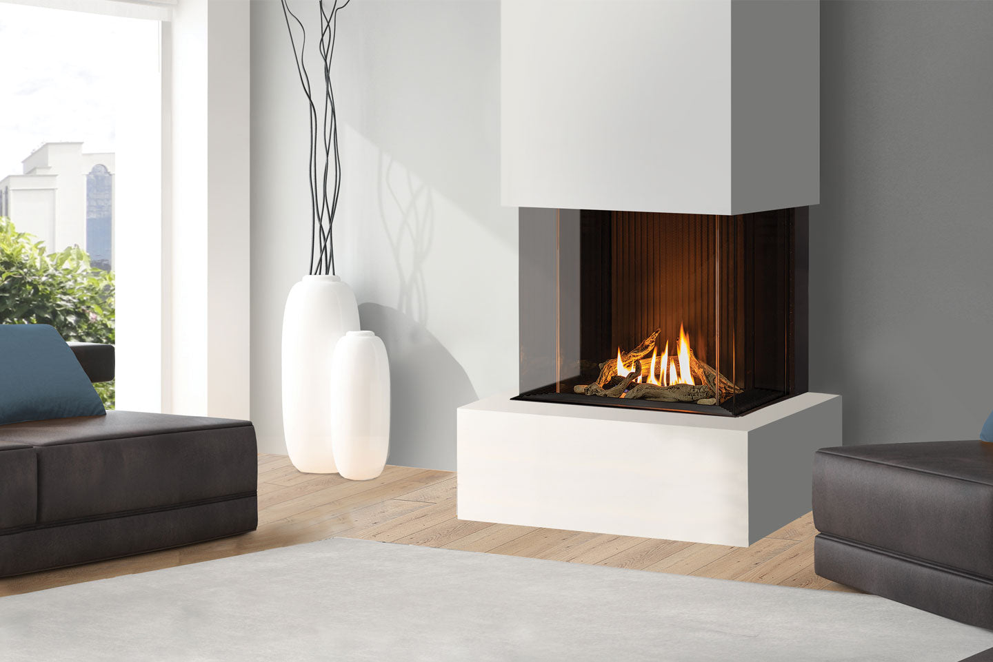 Urbana U30 Tall Gas Fireplace - Wheatland Fireplace