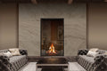 Urbana U33 Tall Gas Fireplace - Wheatland Fireplace