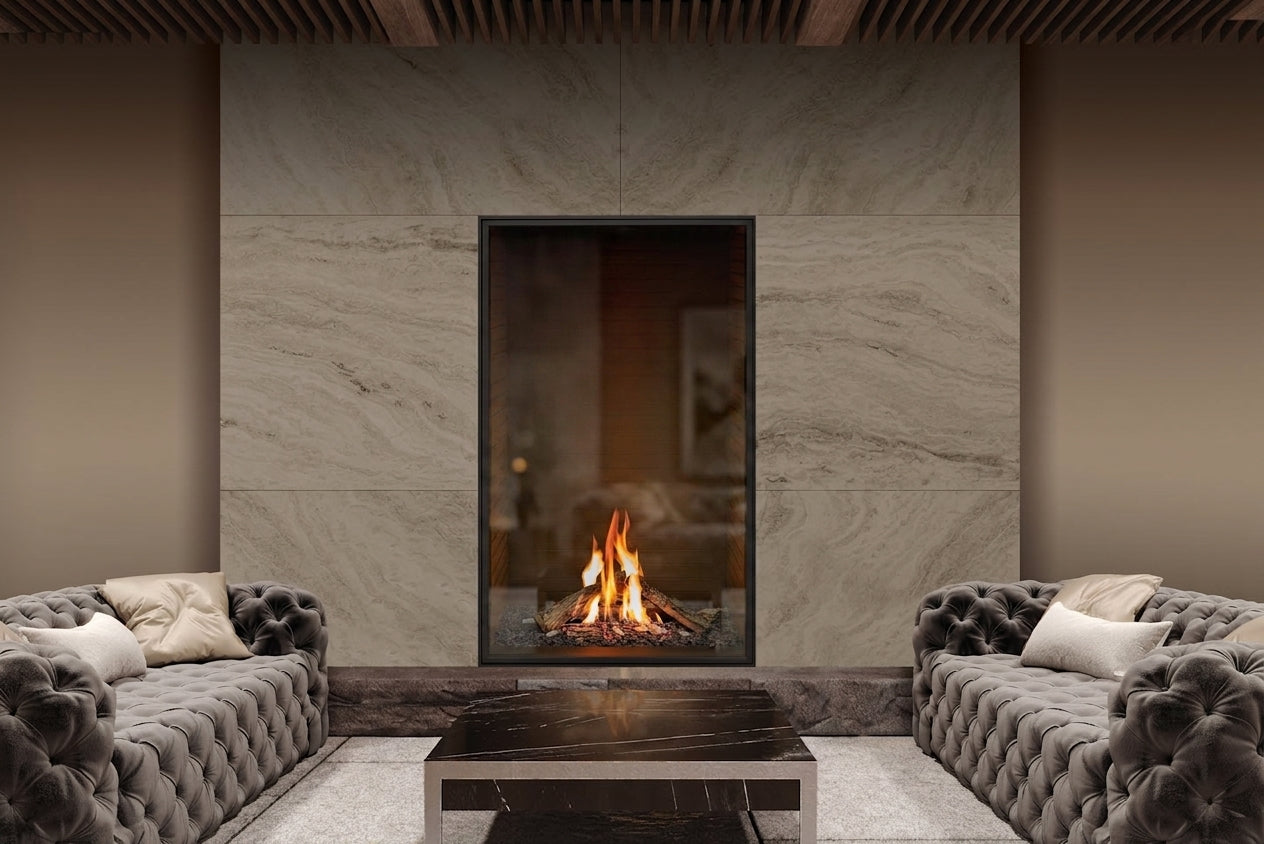 Urbana U33 Tall Gas Fireplace - Wheatland Fireplace