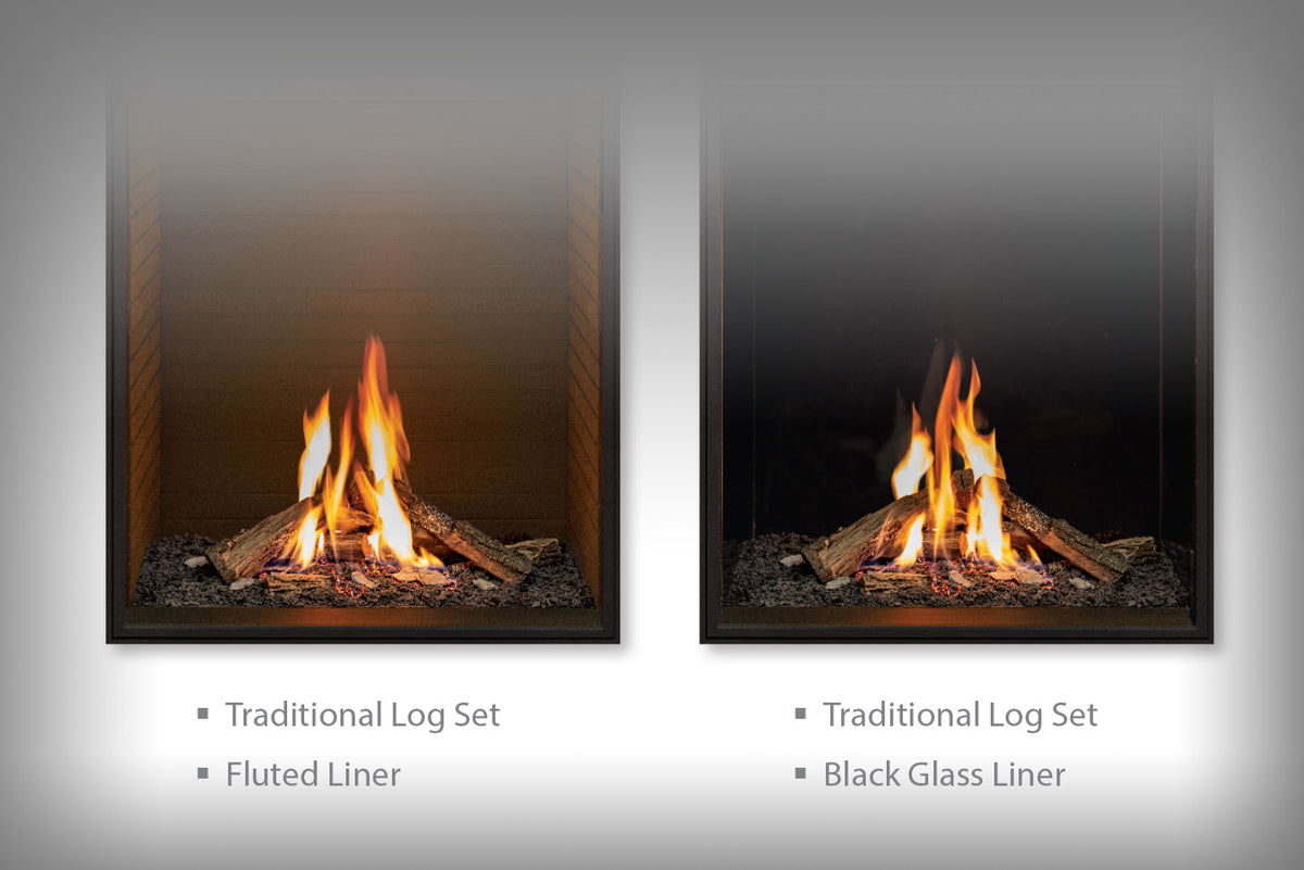 Urbana U33 Tall See-Through Gas Fireplace - Wheatland Fireplace