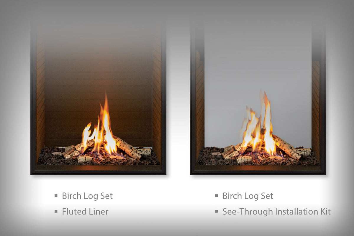 Urbana U33 Tall See-Through Gas Fireplace - Wheatland Fireplace