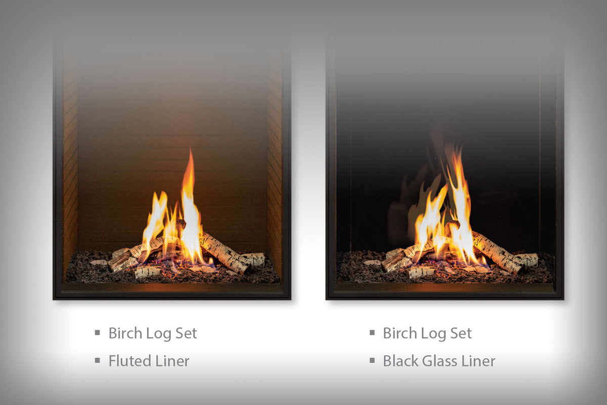 Urbana U33 Tall See-Through Gas Fireplace - Wheatland Fireplace