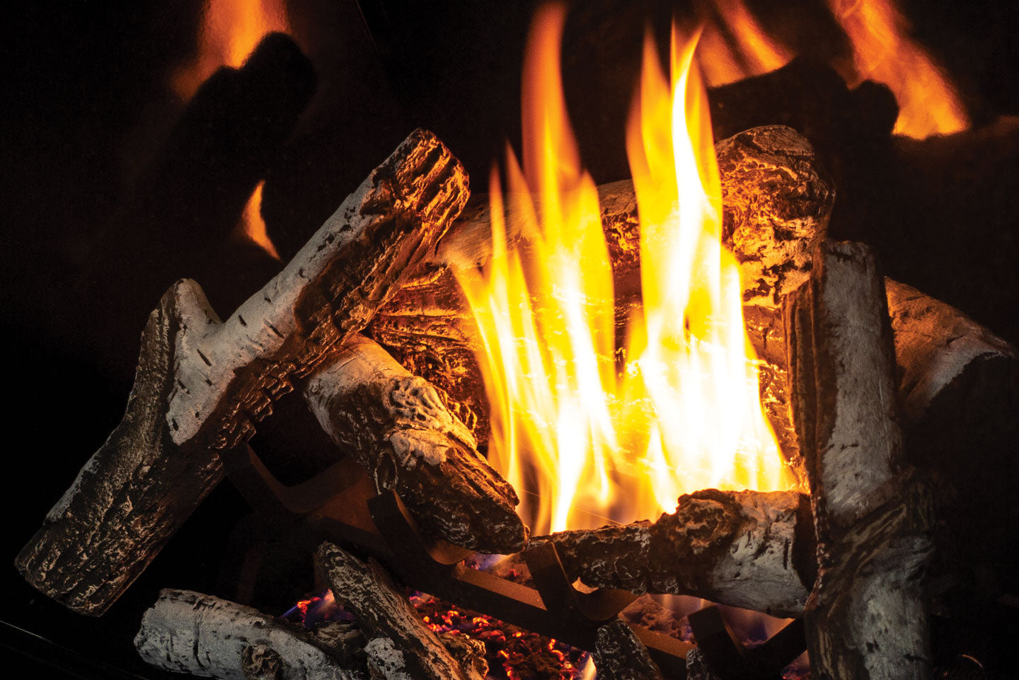 Urbana U37 Gas Fireplace — Glass Burner - Wheatland Fireplace