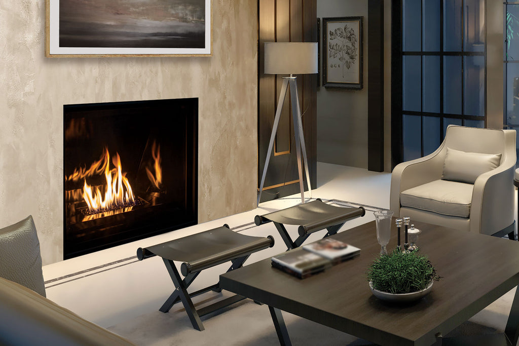 Urbana U37 Gas Fireplace — Glass Burner - Wheatland Fireplace