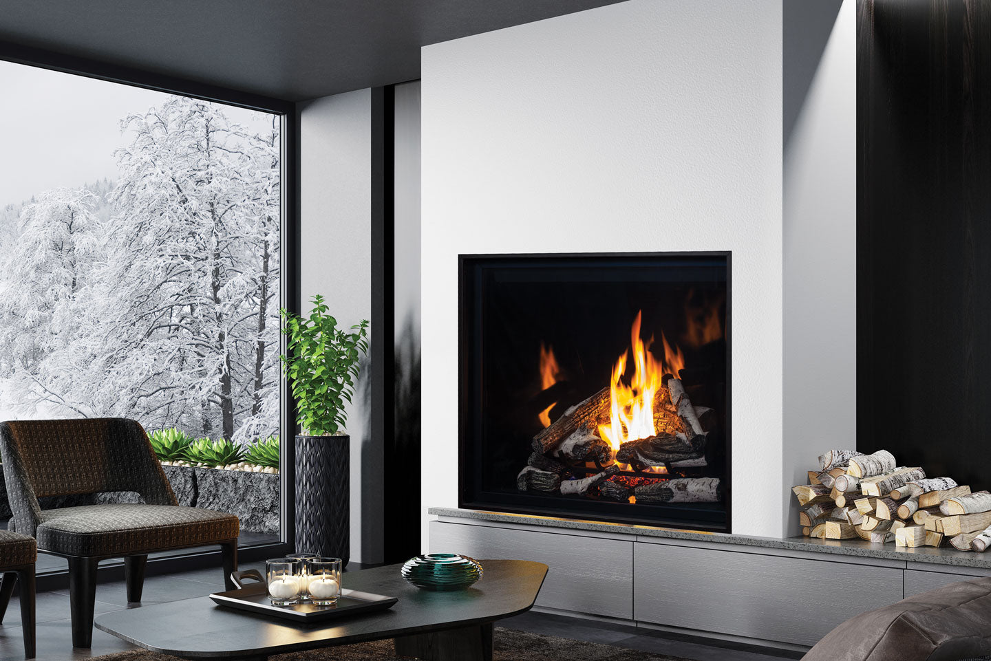 Urbana U44 Arch Gas Fireplace - Wheatland Fireplace