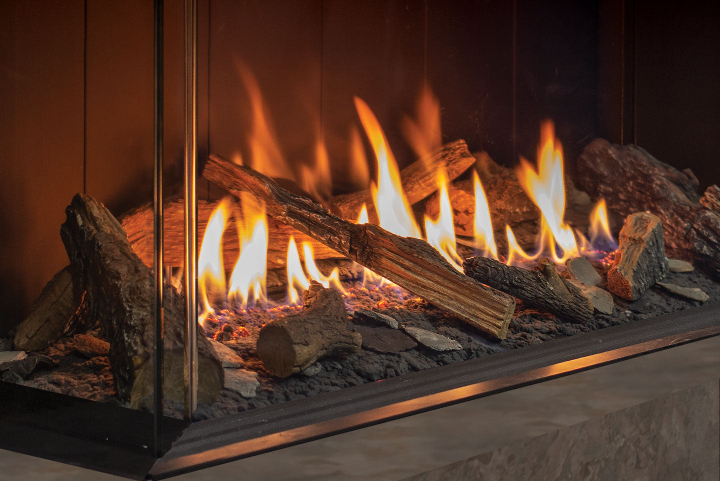 Urbana U50 Gas Fireplace — Colour LEDs - Wheatland Fireplace