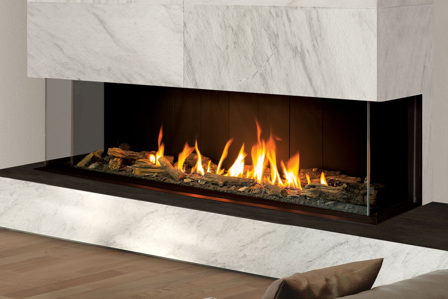 Urbana U70 Gas Fireplace — Colour LEDs - Wheatland Fireplace
