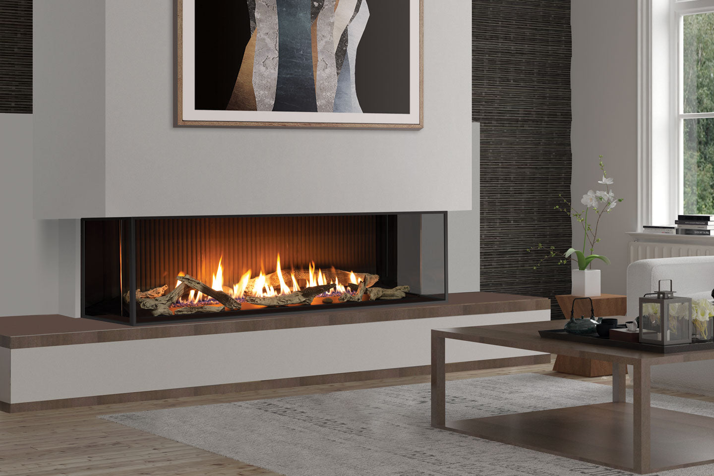 Urbana U70 Screened Gas Fireplace - Wheatland Fireplace