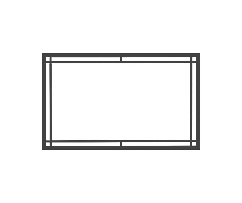 Regency Vignette Craftsman Inlay — Black for HRI3E/LRI3E - Wheatland Fireplace