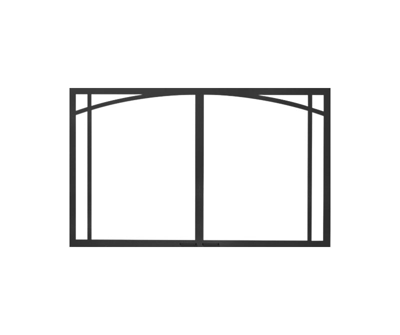Regency Vignette Door Inlay — Black for HRI3E/LRI3E - Wheatland Fireplace