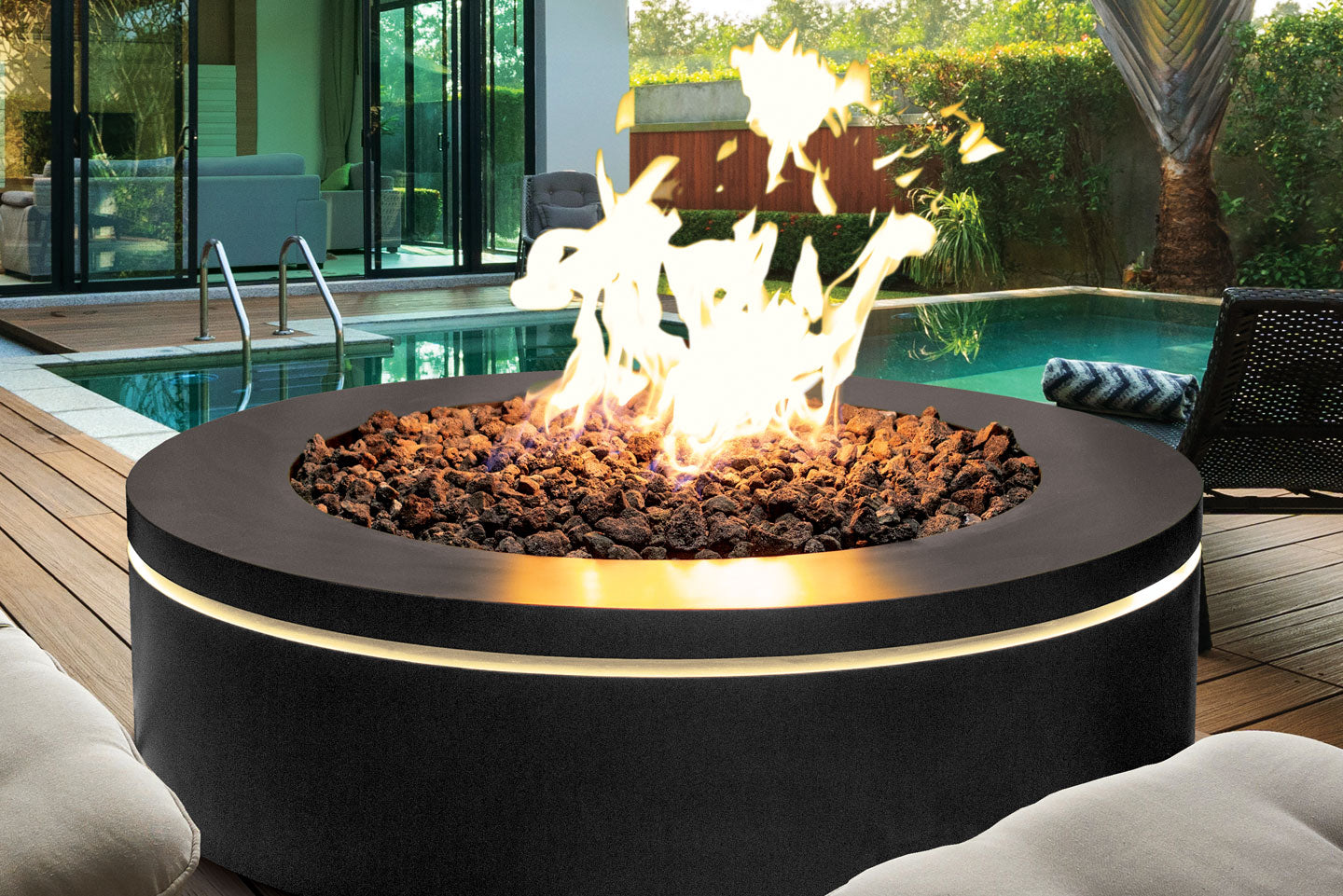 Urbana Halo 40 Gas Fire Pit - Wheatland Fireplace