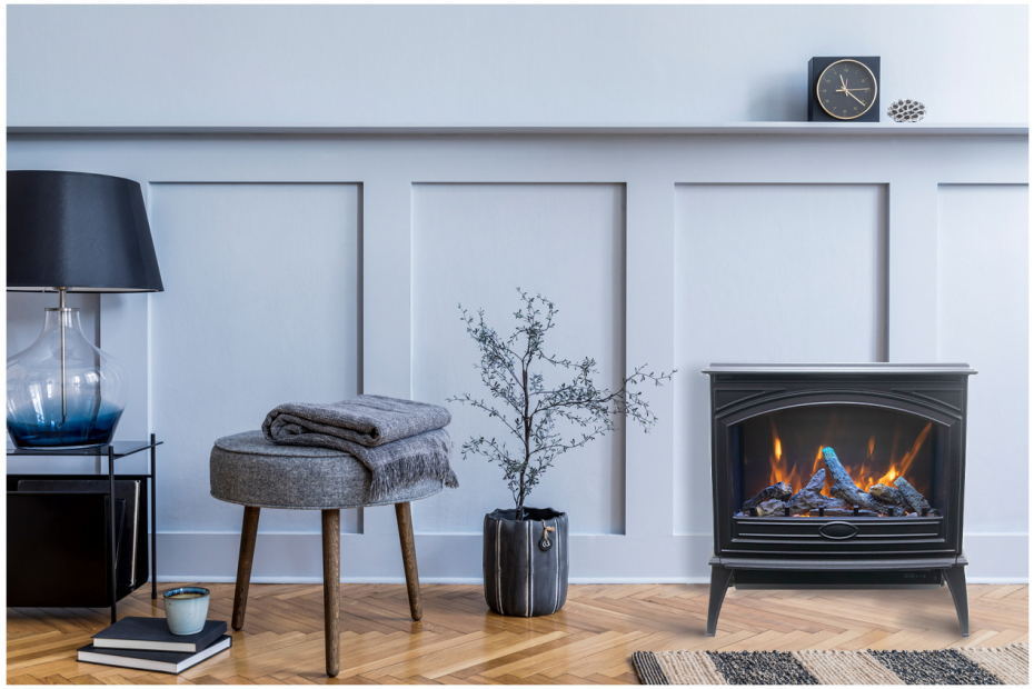 Amantii Cast Iron Freestand Electric Fireplace - Wheatland Fireplace