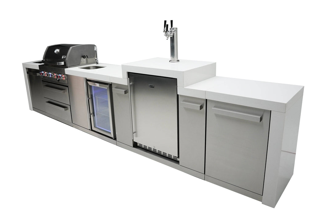 Mont Alpi 400 Deluxe Island with a Kegerator and a Beverage Center - Wheatland Fireplace