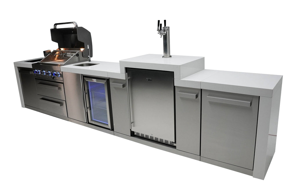 Mont Alpi 400 Deluxe Island with a Kegerator and a Beverage Center - Wheatland Fireplace
