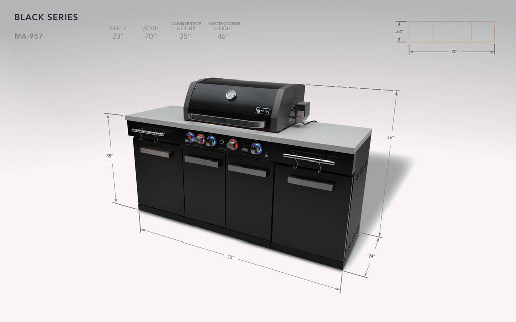 Mont Alpi 957 Island - Wheatland Fireplace