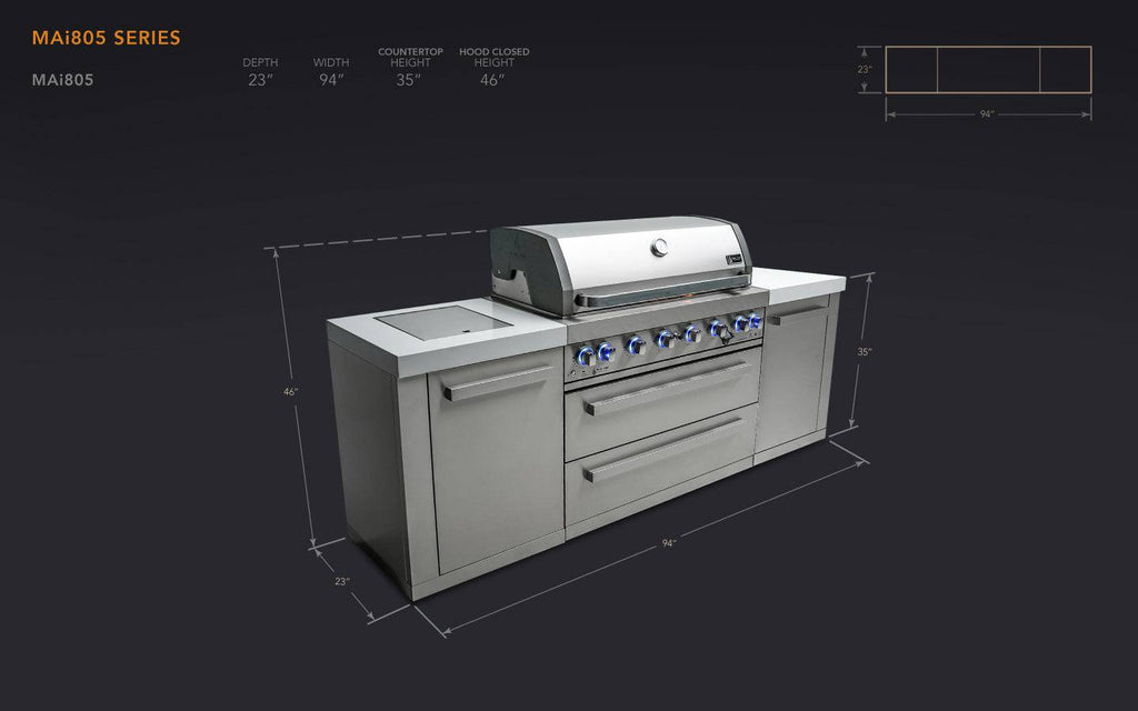 Mont Alpi 805 Island - Wheatland Fireplace