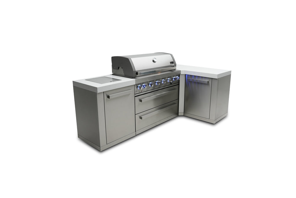 Mont Alpi 805 Island with a 90 Degree Corner - Wheatland Fireplace