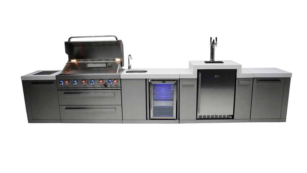 Mont Alpi 805 Island with a Kegerator and a Beverage Center - Wheatland Fireplace