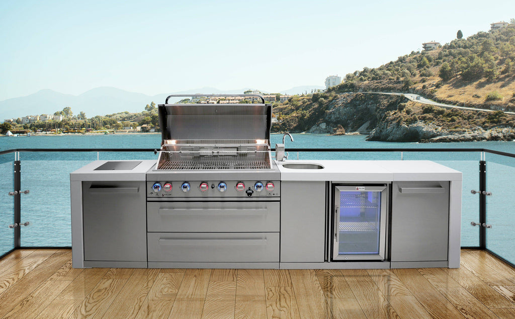 Mont Alpi 805 Deluxe Island with a Beverage center - Wheatland Fireplace
