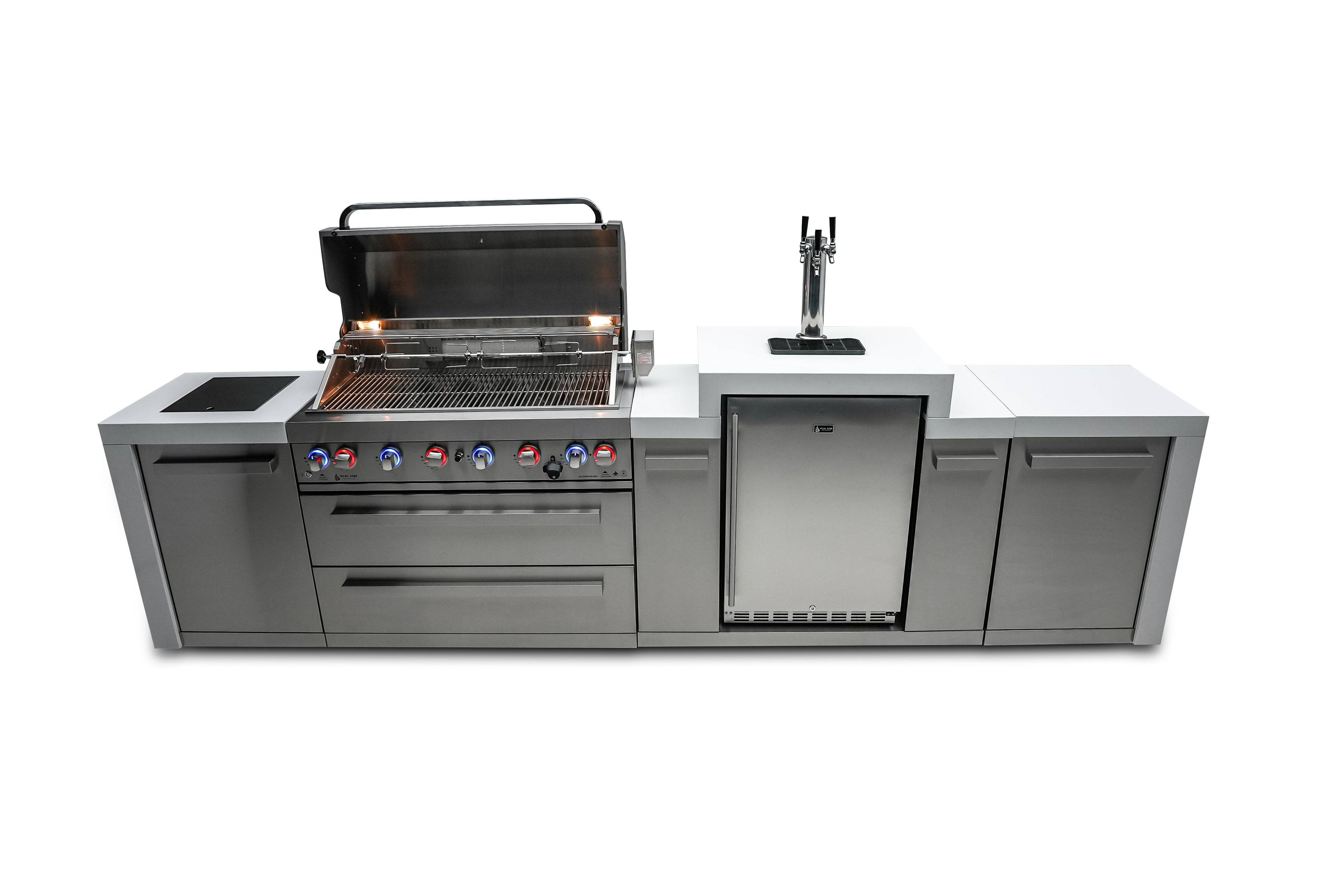 Mont Alpi 805 Deluxe Island with a Kegerator - Wheatland Fireplace