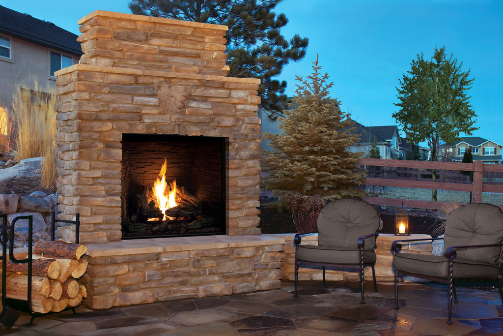 U44 Outdoor Gas Fireplace w/wall switch