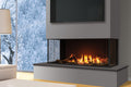 U50 Screened Gas Fireplace IPI NG w/Painted Liner, Steel Bezel, & Vermiculite