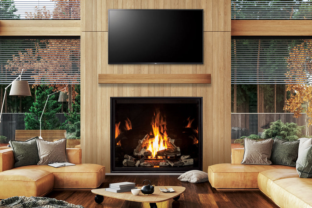 U55 Gas Fireplace IPI w/ Painted Liner & Remote