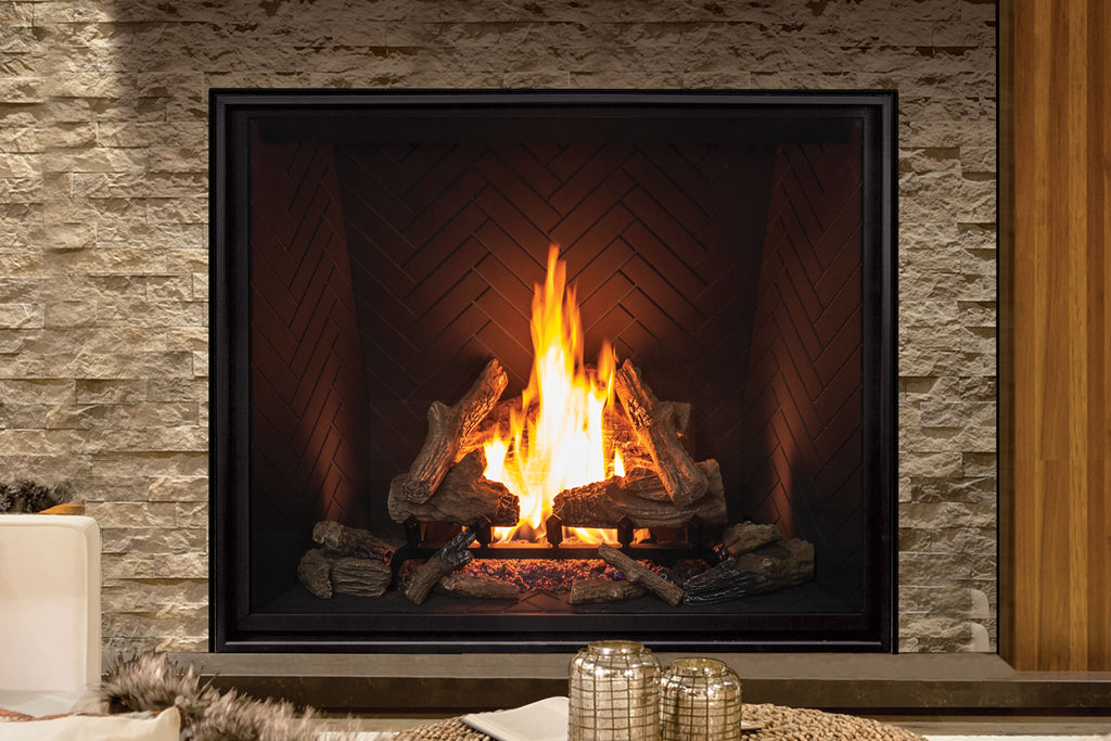U55 Gas Fireplace IPI w/ Painted Liner & Remote