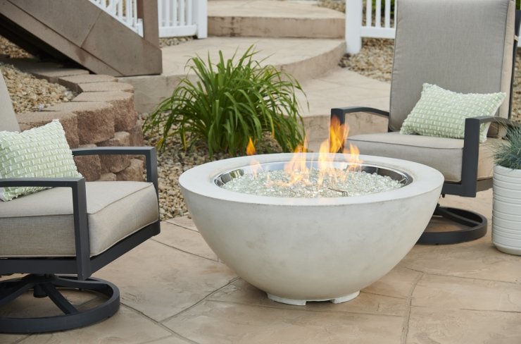 Out side firepit with patio set Saskatoon and Regina